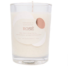 Load image into Gallery viewer, Rewined Sparkling Collection Rose Wine Candle, 6 oz
