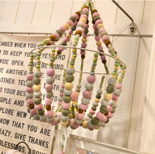 Load image into Gallery viewer, Wool Pom Pom Chandelier Mobile
