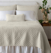 Load image into Gallery viewer, Bella Notte Linens Silk Velvet Quilted Coverlet
