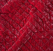 Load image into Gallery viewer, Bella Notte Linens Silk Velvet Quilted Sham (Euro, Deluxe, Royal)
