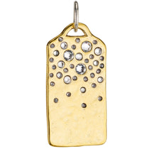 Load image into Gallery viewer, Waxing Poetic Starshower Infinity Ingot Pendant (Sterling Silver or Brass)

