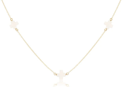 Enewton Egirl Simplicity Chain Signature Cross - Off White