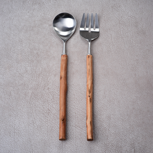 Load image into Gallery viewer, Rosewood Salad Servers
