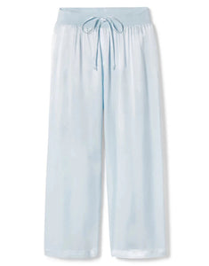 PJ Harlow Jolie Capri Satin Pant (Blush Pink, Pearl, Pale Blue, Morning Blue)