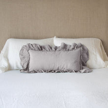 Load image into Gallery viewer, IN STOCK Bella Notte Linens Linen Whisper Kidney Pillow, Fog (Retired style)
