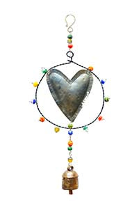 The Dotted Heart Wind Chime