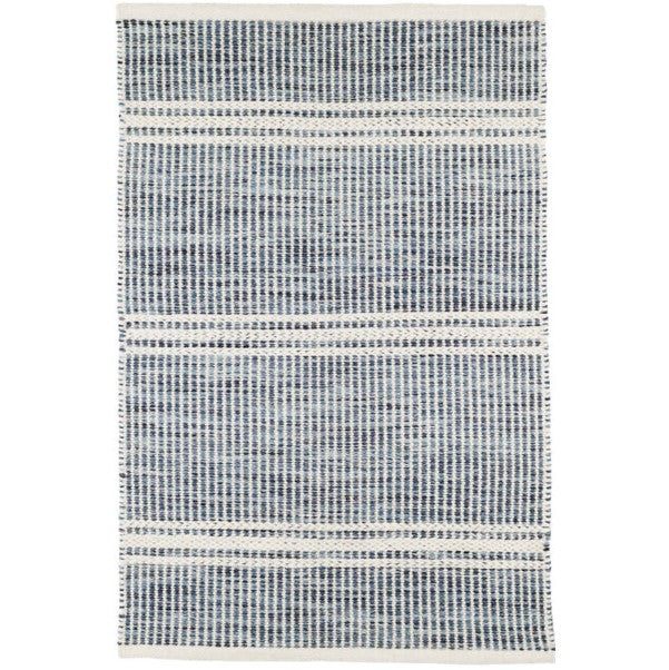 Dash & Albert Malta Woven Wool Rug - Blue or Natural
