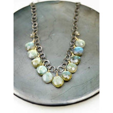Load image into Gallery viewer, Circle Chain with Labradorite Drops
