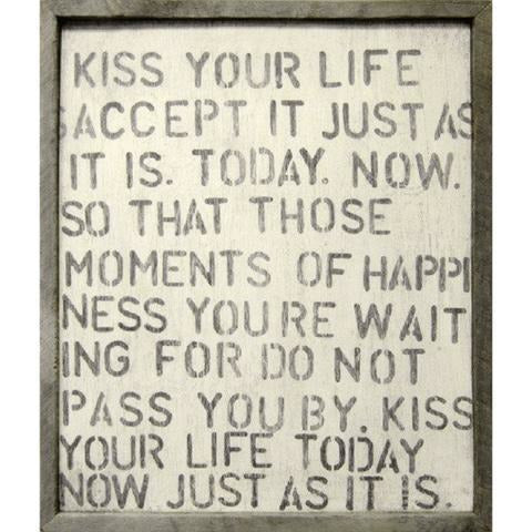 Kiss Your Life Wall Art