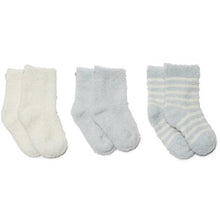 Load image into Gallery viewer, Barefoot Dreams CozyChic Lite Infant Socks, 3 Pack (Pink, Blue, or Pewter)
