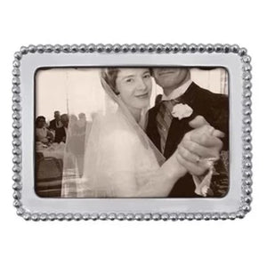 Mariposa Silver Beaded Frame, 4x6 photo