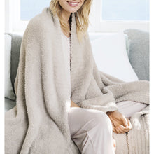 Load image into Gallery viewer, Barefoot Dreams CozyChic Throw (Stone, Cream, Dove Grey, Pink)
