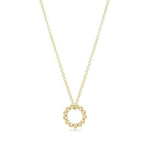Enewton Halo Beaded Gold Charm Necklace
