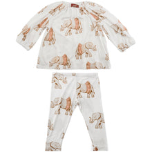 Load image into Gallery viewer, Milkbarn Long Sleeve Dress &amp; Legging Set, Tutu Elephant
