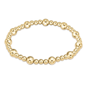 Enewton Sincerity Pattern Gold Bead Bracelet, 6mm