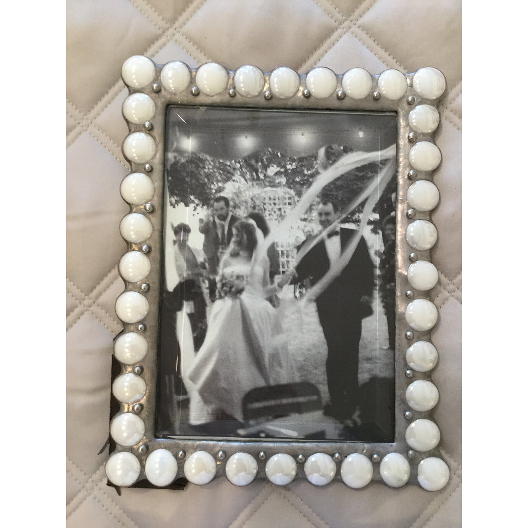 Flat Marble Gem Frame, Clear or White (3 sizes)