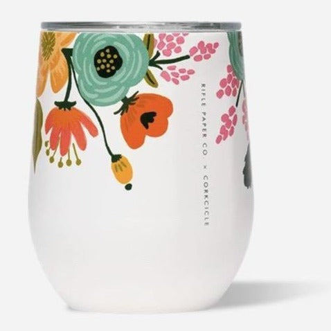 Corkcicle + Rifle Paper Lively Floral Stemless Wine Cup
