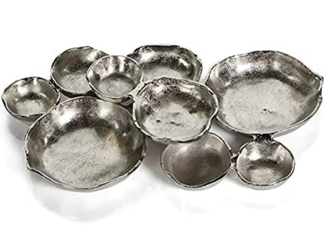 Cluster Serving Bowls, Large (Silver or Gold)