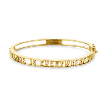 Load image into Gallery viewer, Waxing Poetic Memoire Clasp Bangle - Love is Everywhere
