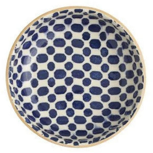Terrafirma Ceramic Cobalt Dessert Bowl, 6" (2 Patterns)