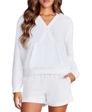 Load image into Gallery viewer, Barefoot Dreams Cozy Terry Cross Over Hoodie (Size Small)
