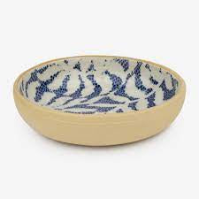Terrafirma Ceramic Cobalt Dessert Bowl, 6" (2 Patterns)