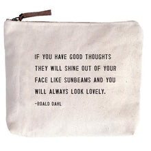 Load image into Gallery viewer, Canvas Quote Cosmetic Bag (10 styles)
