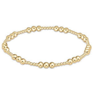 Enewton Classic Joy Pattern 4mm Gold Bead Bracelet