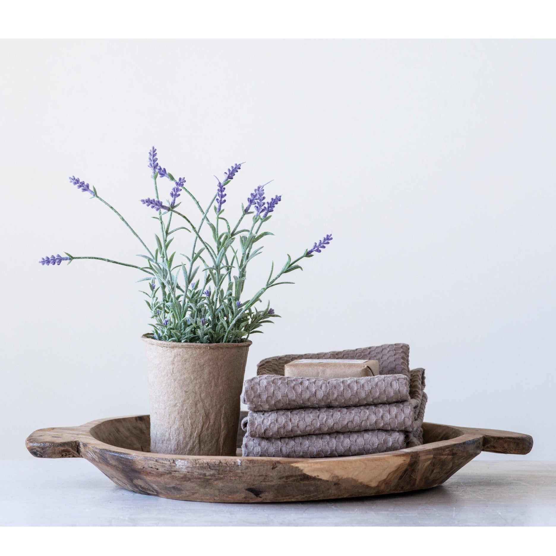 faux lavender plant in pot Faux Lavender in Paper Pot – Painting With Flowers