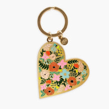 Load image into Gallery viewer, Rifle Paper Co. Brass Enamel Keychains
