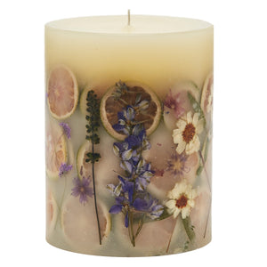Lavender Botanical Candle, 6.5"