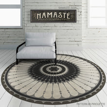 Load image into Gallery viewer, Spicher and Company &quot;Pirouette&quot; Vinyl Floor Mat, 48” Round
