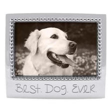 Load image into Gallery viewer, Mariposa Best Dog Ever Silver Frame
