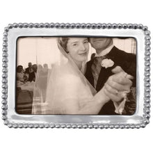 Load image into Gallery viewer, Mariposa Silver Beaded Frame, 4x6 photo
