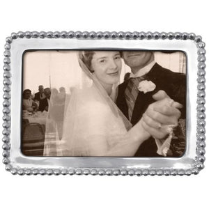 Mariposa Silver Beaded Frame, 4x6 photo