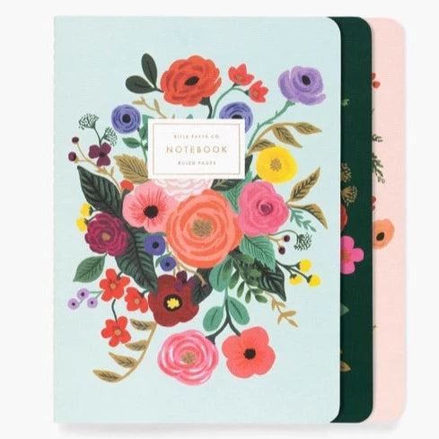 Rifle Paper Co. Set of Three Floral Notebooks