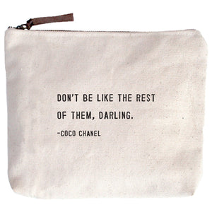 Canvas Quote Cosmetic Bag (8 Styles)