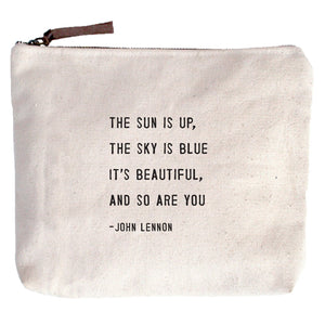 Canvas Quote Cosmetic Bag (10 styles)