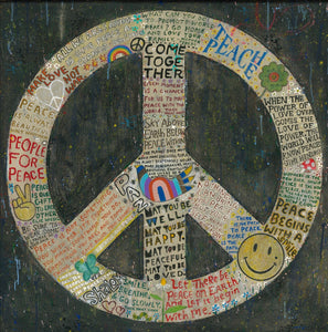 Choose Peace Art Print on Wood