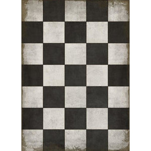 Spicher and Company "Checkered Past" Vinyl Floor Mat  (3 Sizes)