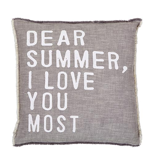 Dear Summer, I Love You Most Pillow