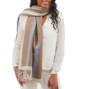 Color Block Cashmere Like Scarf (2 Patterns)