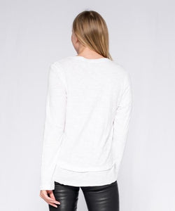 Wilt Long Sleeve Mock Layer T-Shirt  (Heather Grey)
