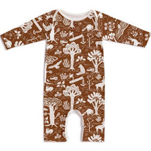 Load image into Gallery viewer, Organic Cotton Long Sleeve Romper - In the Forest
